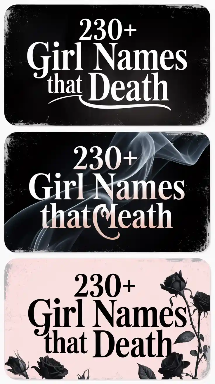 Girl Names That Mean Death