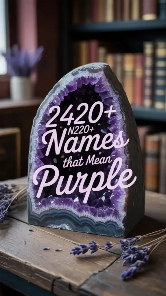 Names That Mean Purple 