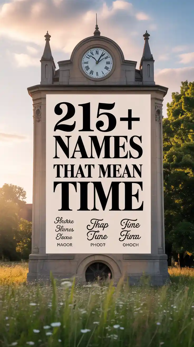 Names That Mean Time