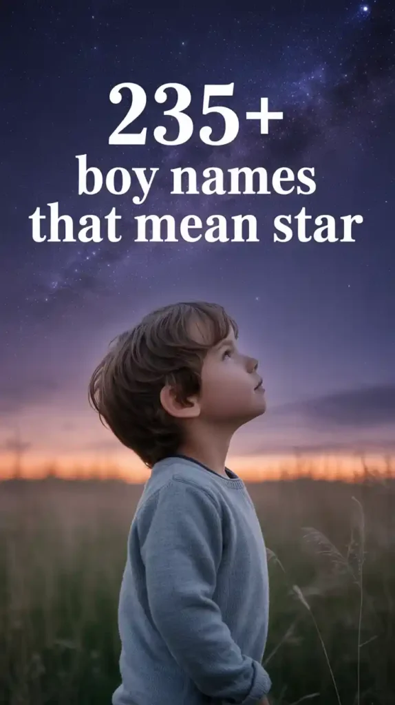 Boy Names That Mean Star