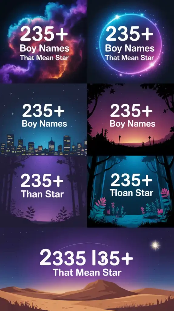 Boy Names That Mean Star
