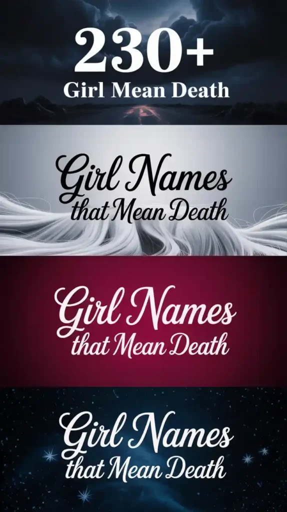 Girl Names That Mean Death