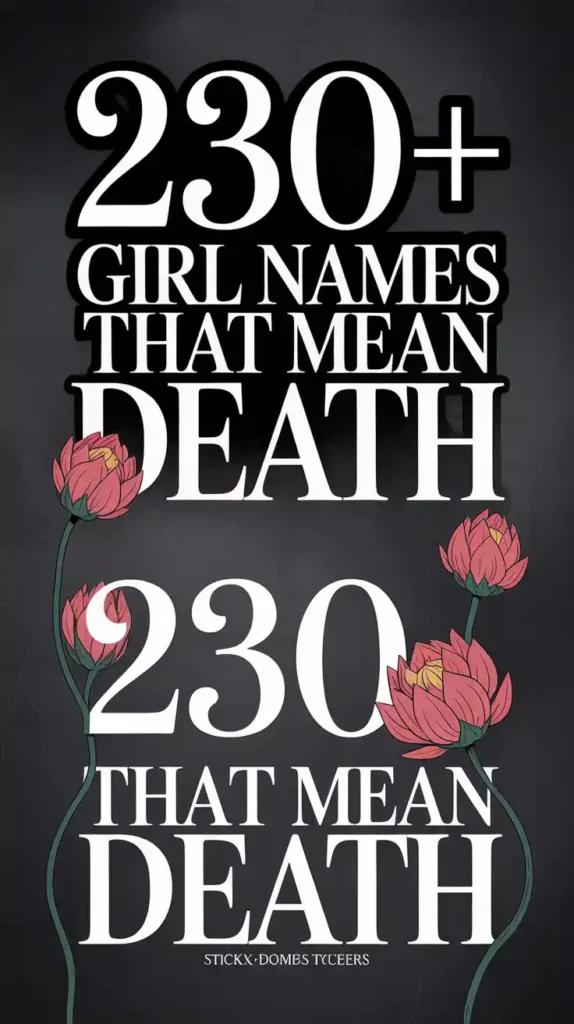 Girl Names That Mean Death