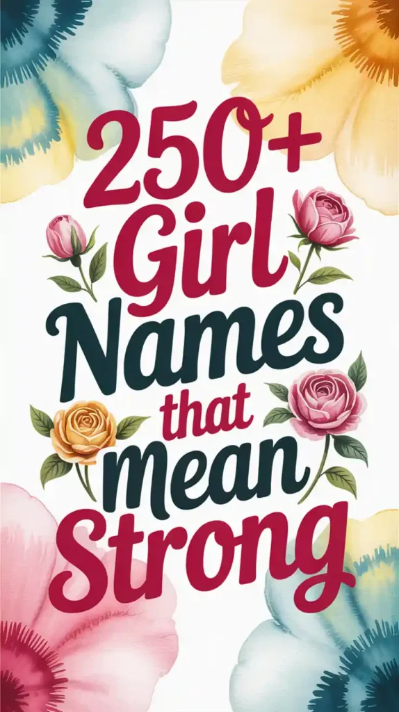 Girl Names That Mean Strong