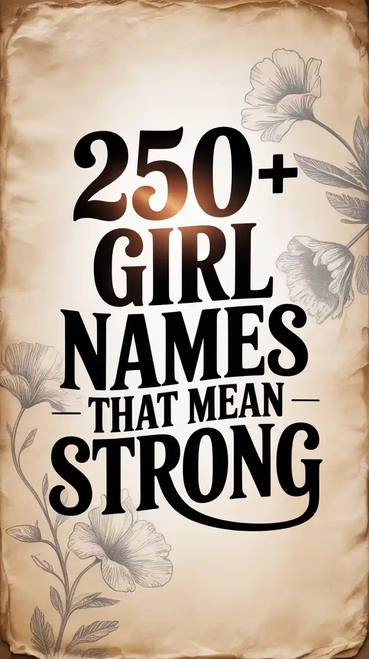 Girl Names That Mean Strong