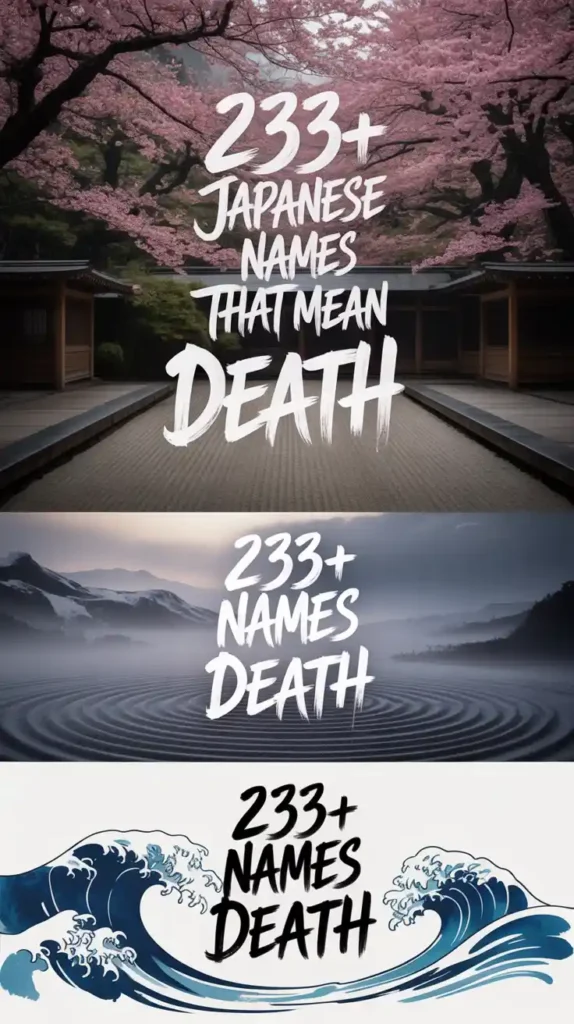 Japanese Names That Mean Death