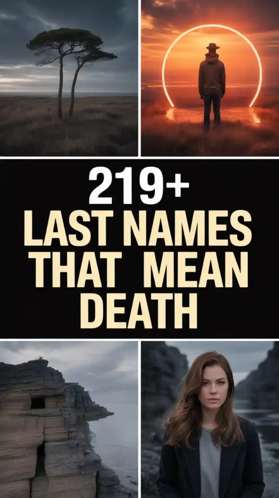 Last Names That Mean Death