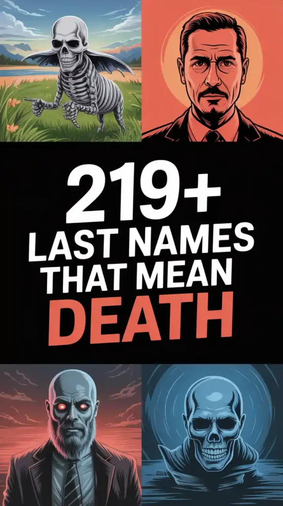 Last Names That Mean Death