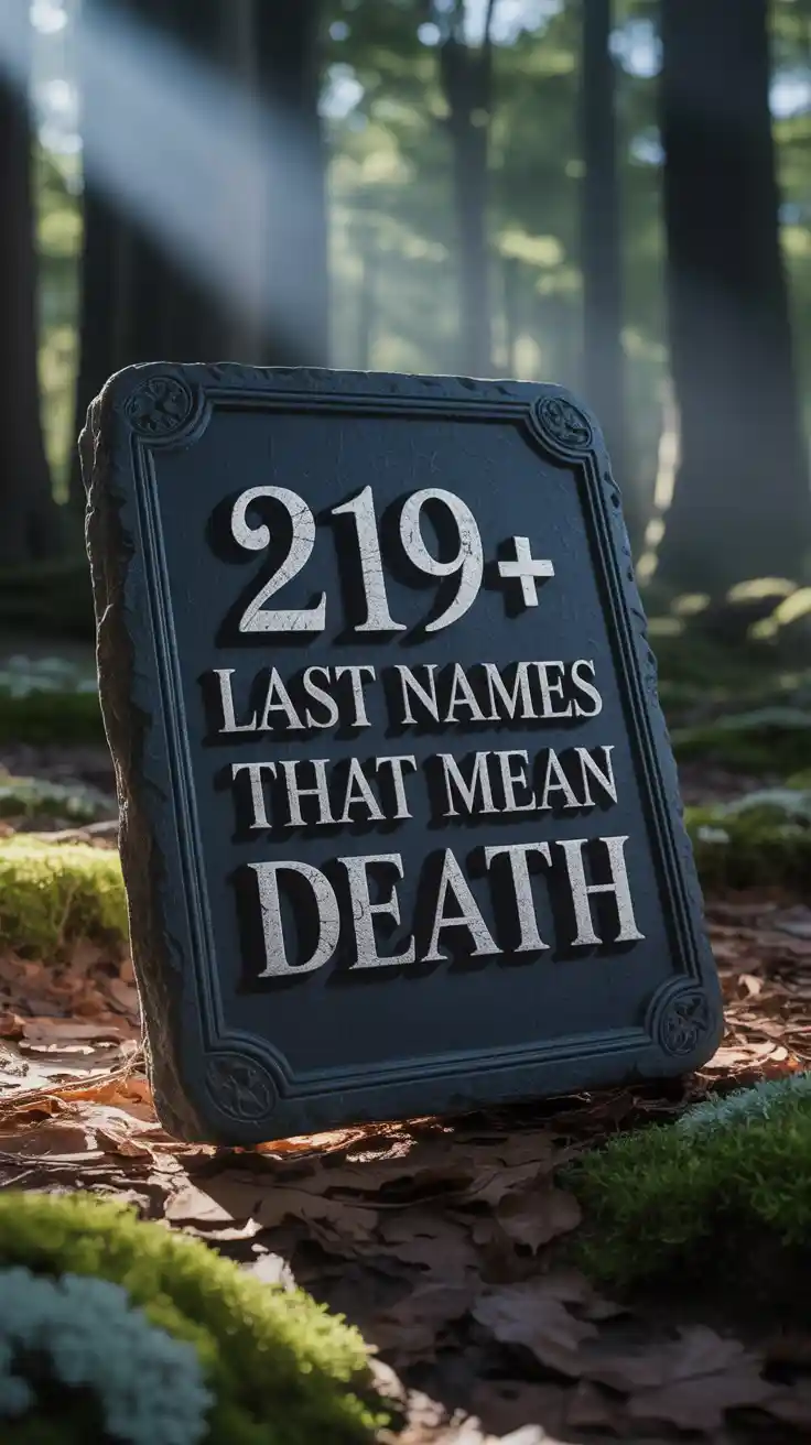 Last Names That Mean Death
