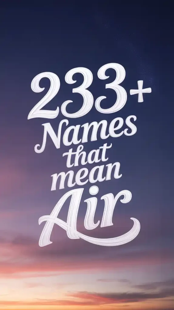 Names That Mean Air