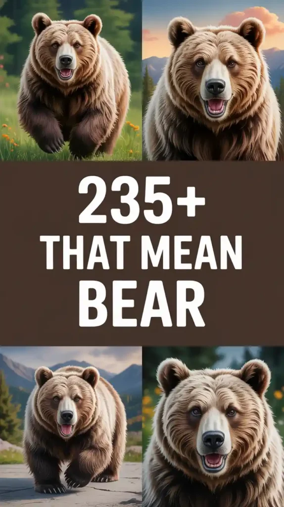 Names That Mean Bear