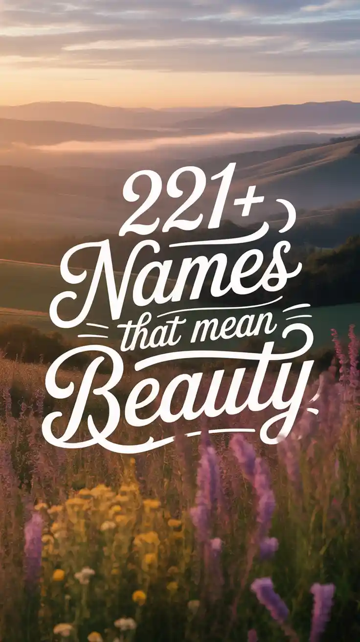 Names That Mean Beauty