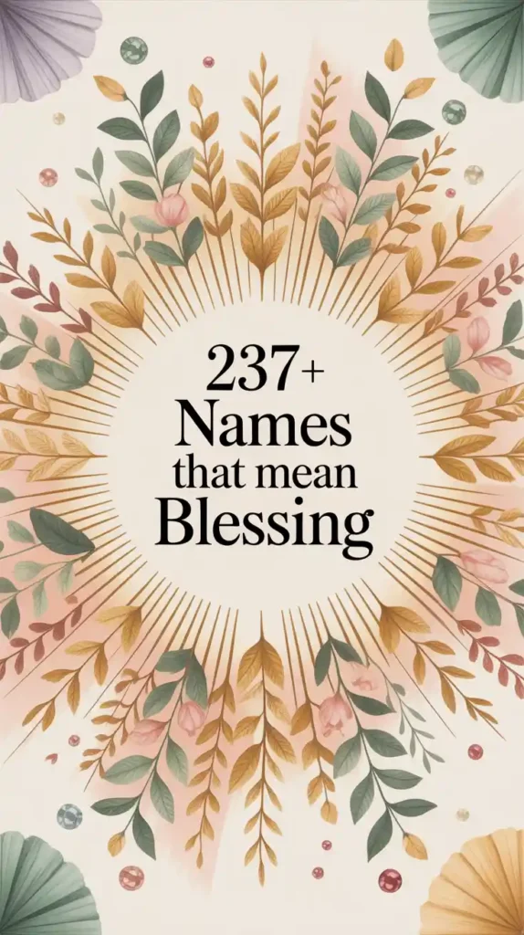 Names That Mean Blessing