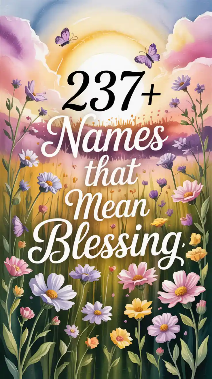 Names That Mean Blessing