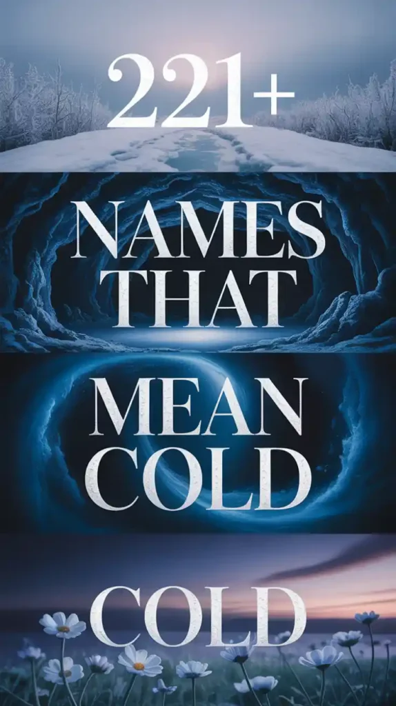 Names That Mean Cold