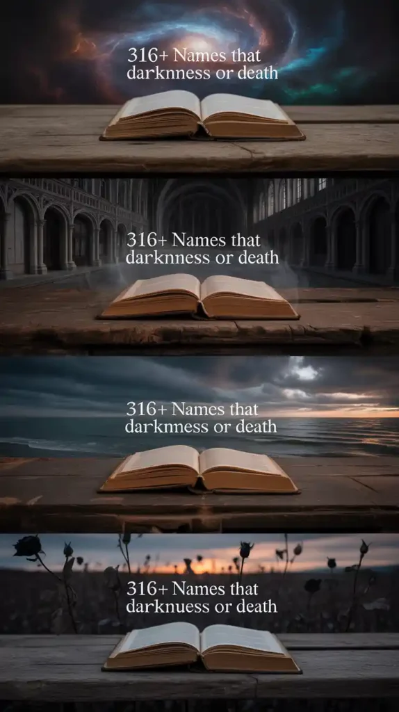 Names That Mean Darkness or Death