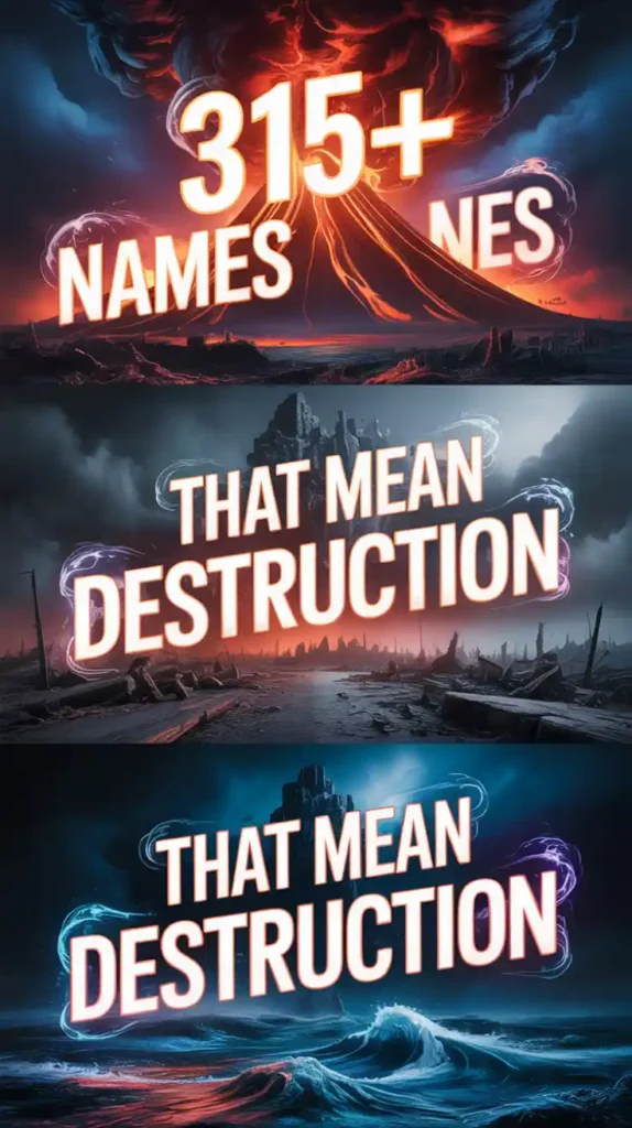  Names That Mean Destruction