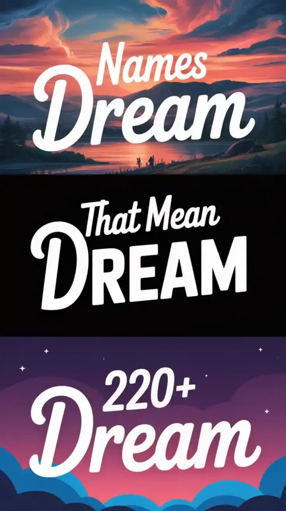 Names That Mean Dream