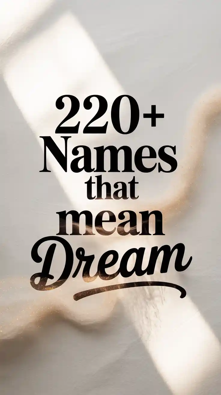 Names That Mean Dream