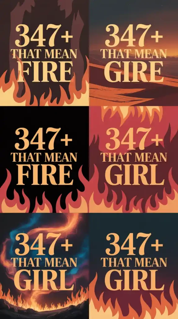 Names That Mean Fire Girl