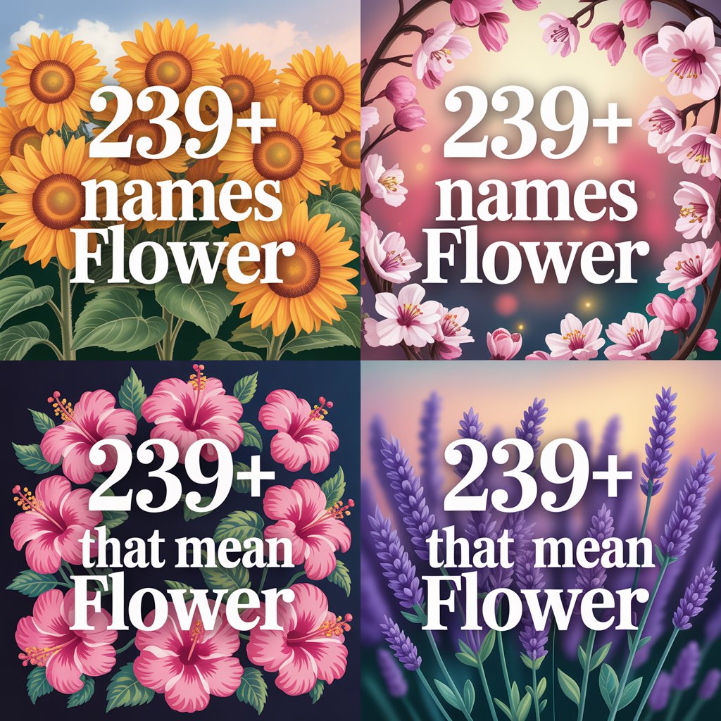 Names That Mean Flower