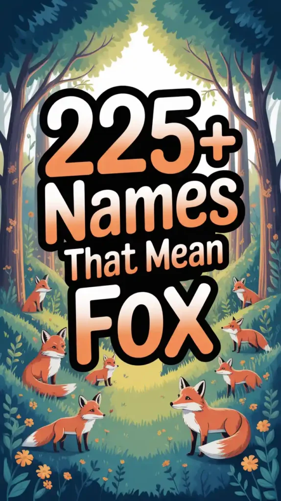 Names That Mean Fox
