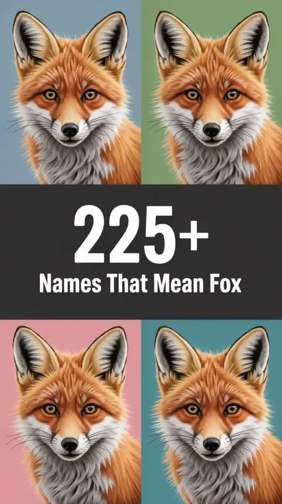 Names That Mean Fox