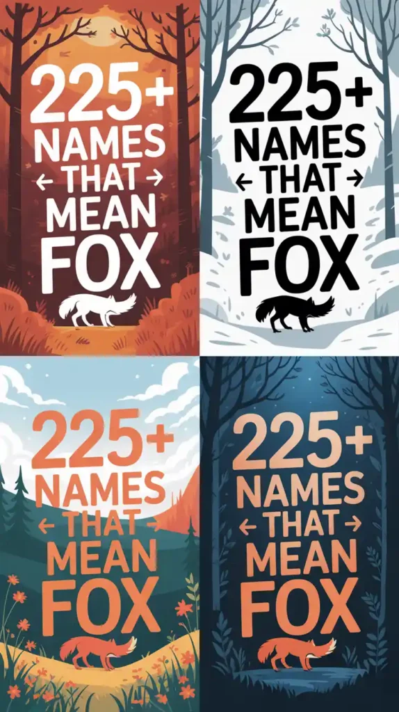 Names That Mean Fox