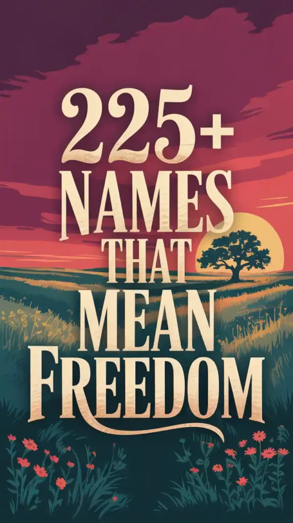 Names That Mean Freedom
