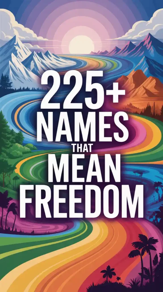 Names That Mean Freedom
