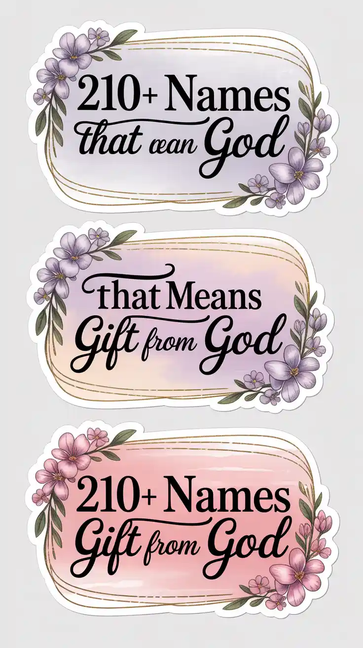 Names That Mean Gift From God