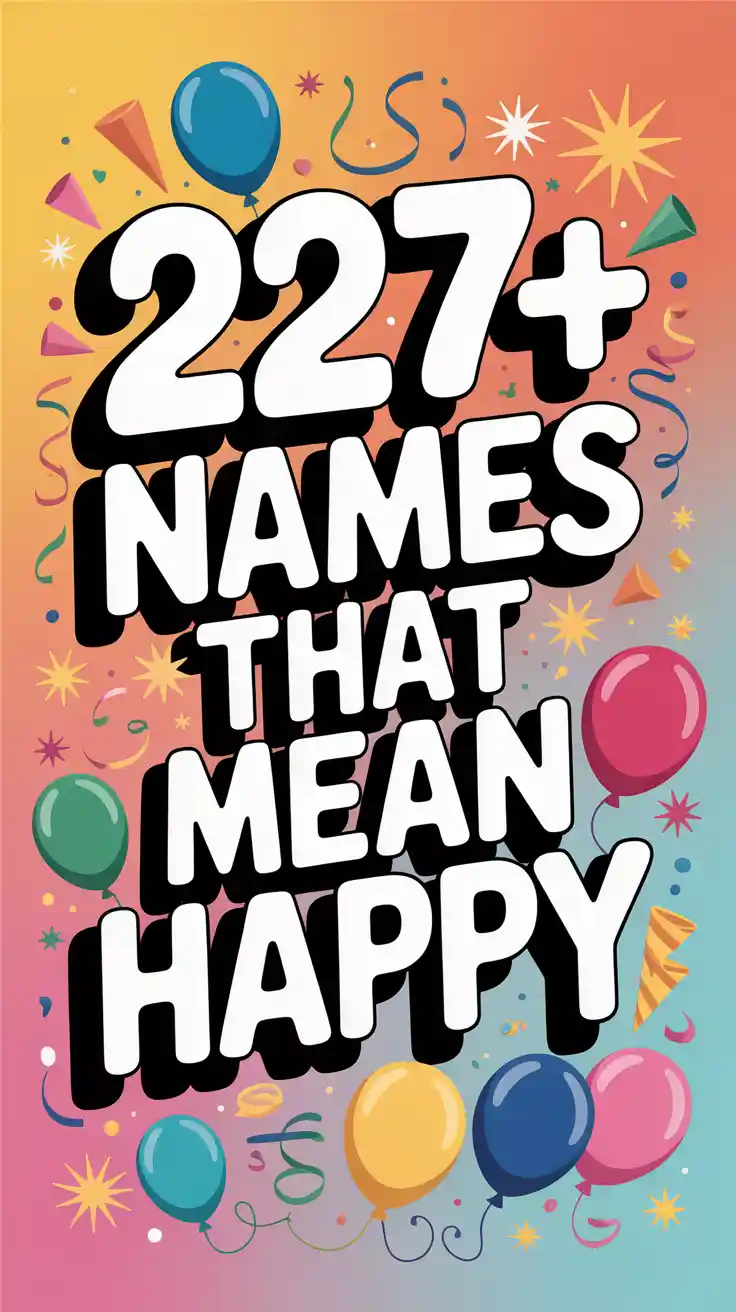 Names That Mean Happy