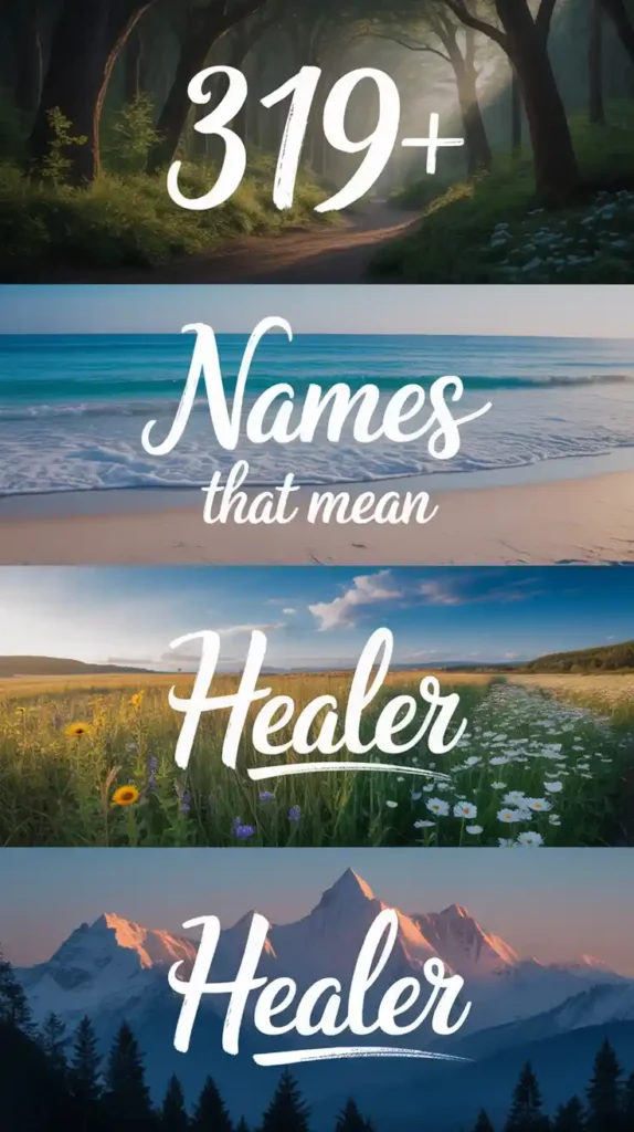 Names That Mean Healer