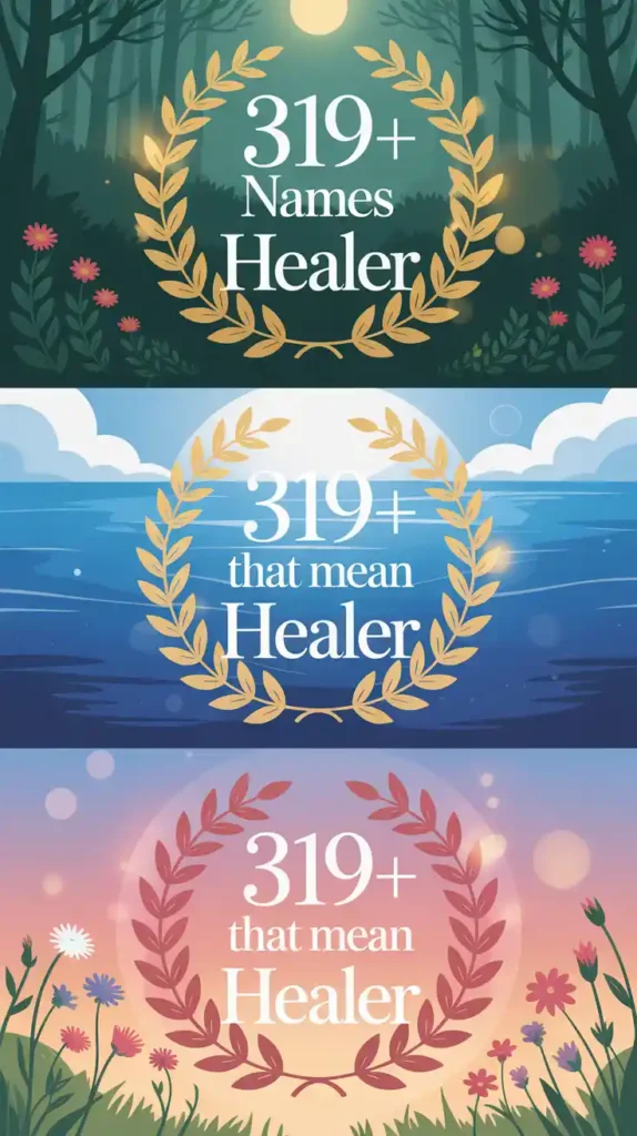 Names That Mean Healer