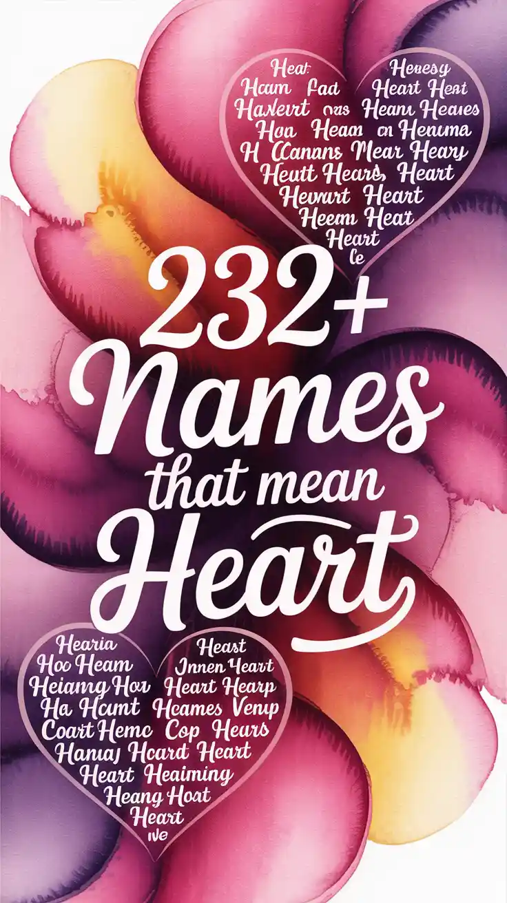 Names That Mean Heart