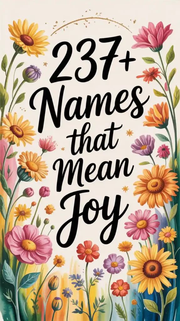 Names That Mean Joy