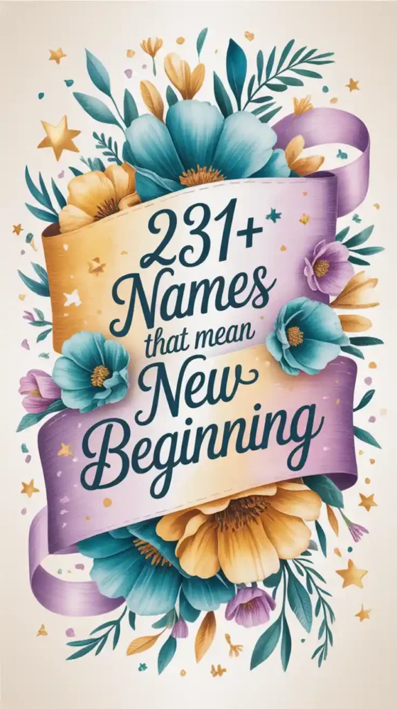 Names That Mean New Beginning