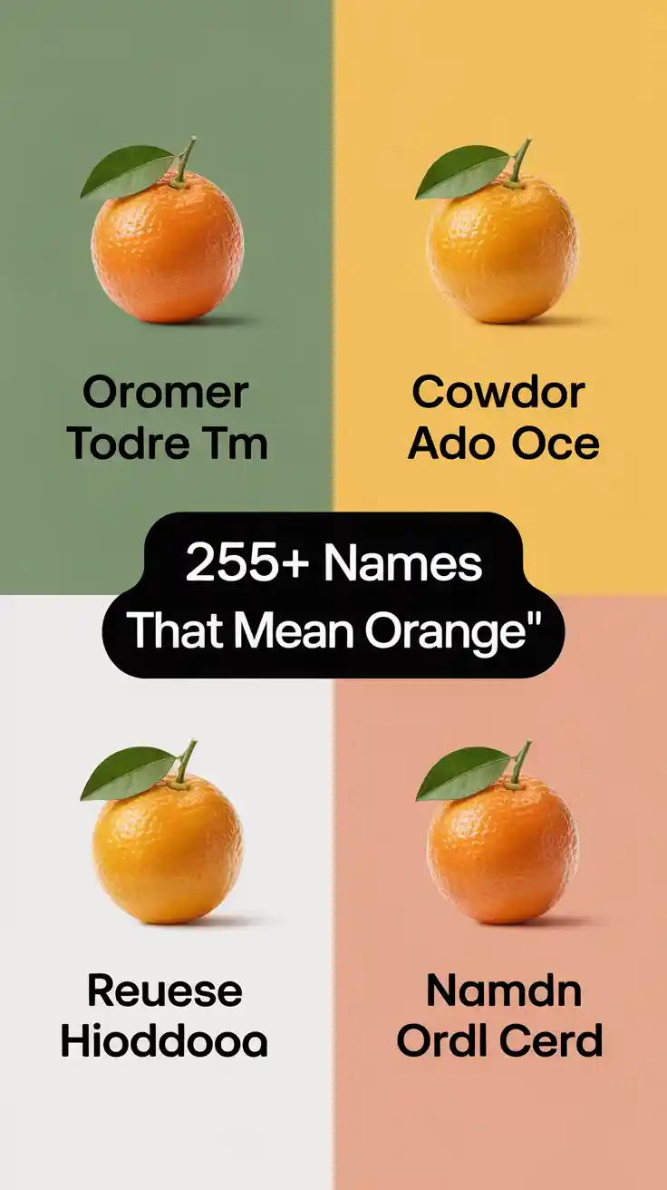 Names That Mean Orange