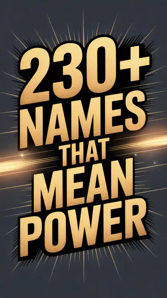  Names That Mean Power 
