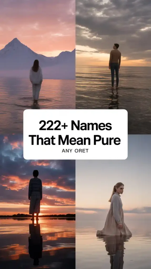 Names That Mean Pure 