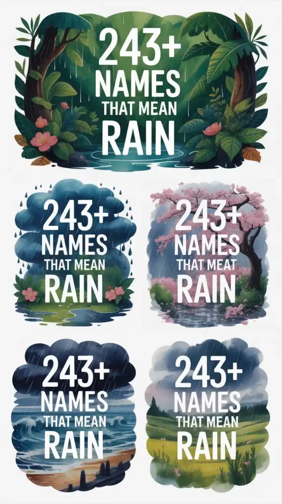 Names That Mean Rain