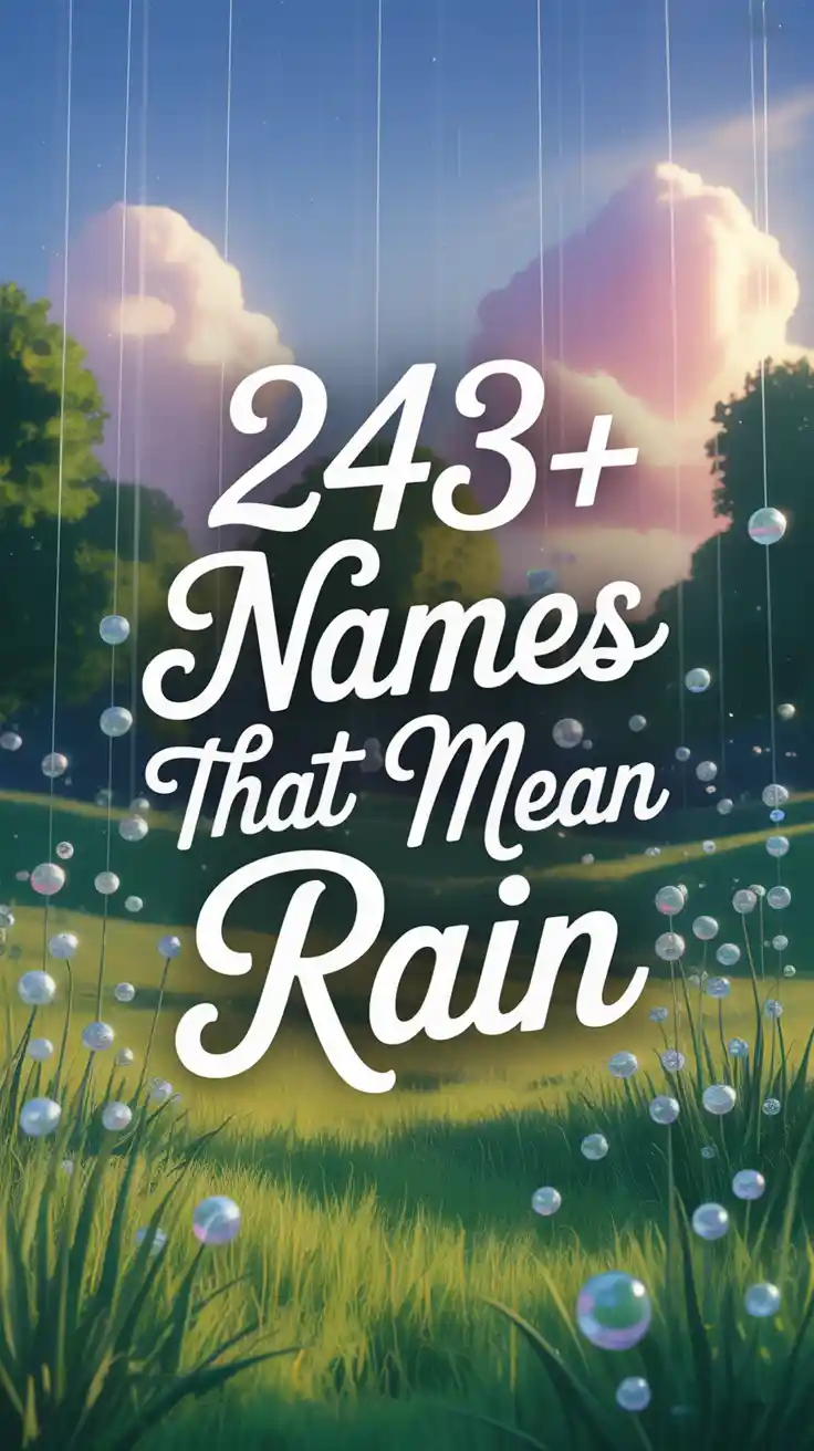 Names That Mean Rain