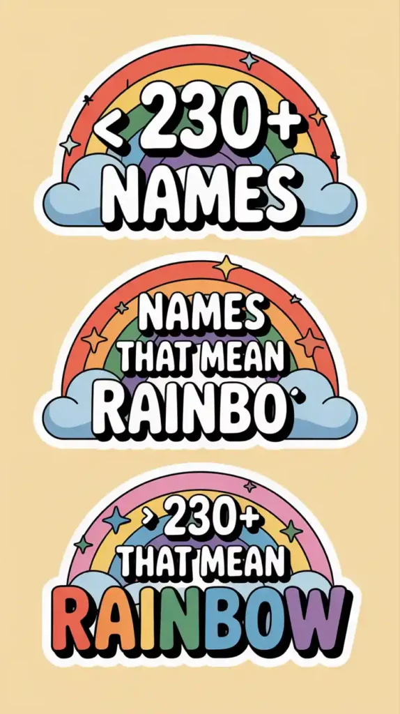 Names That Mean Rainbow