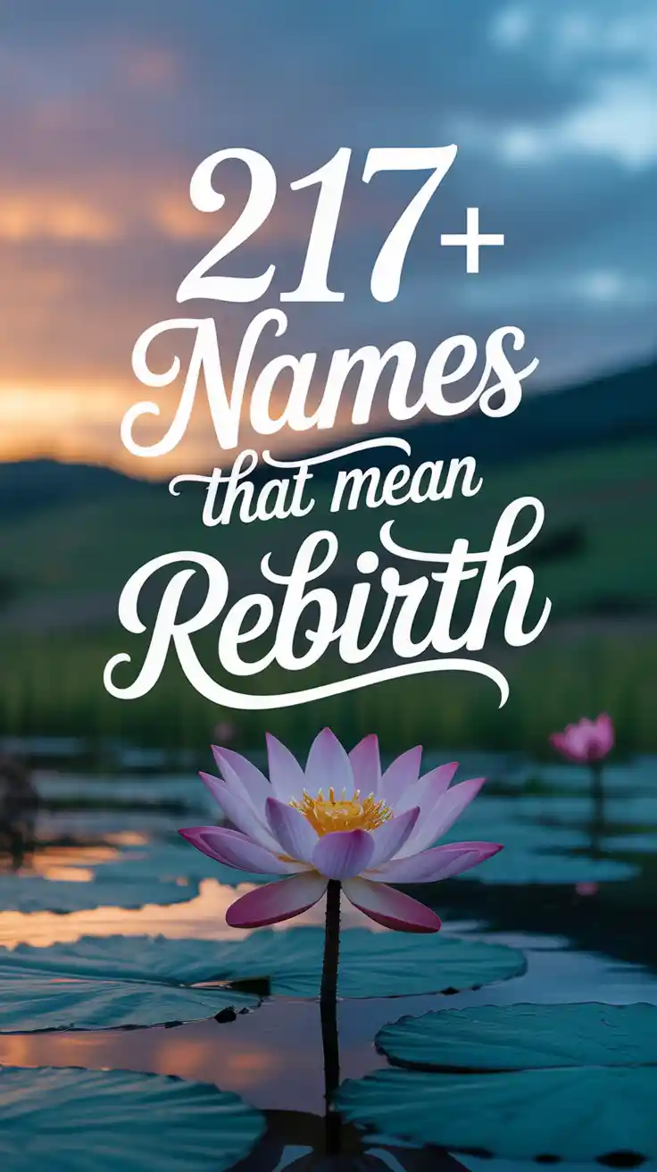 Names That Mean Rebirth