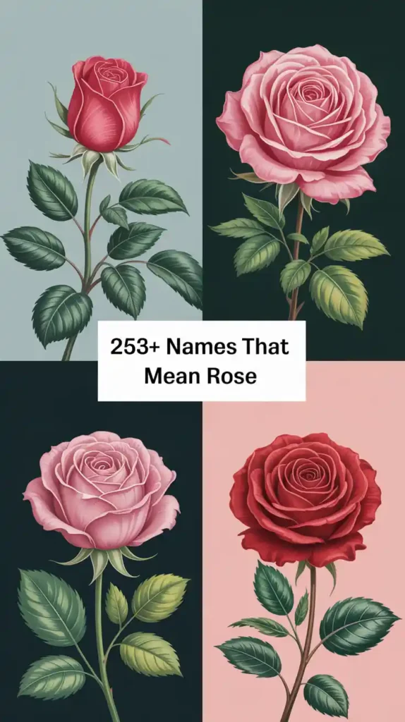 Names That Mean Rose 