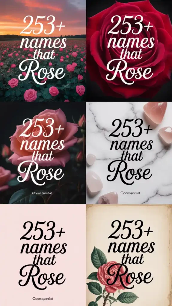  Names That Mean Rose 