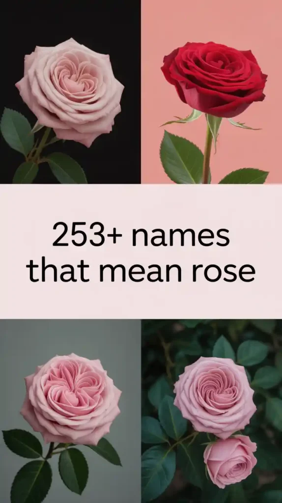  Names That Mean Rose 