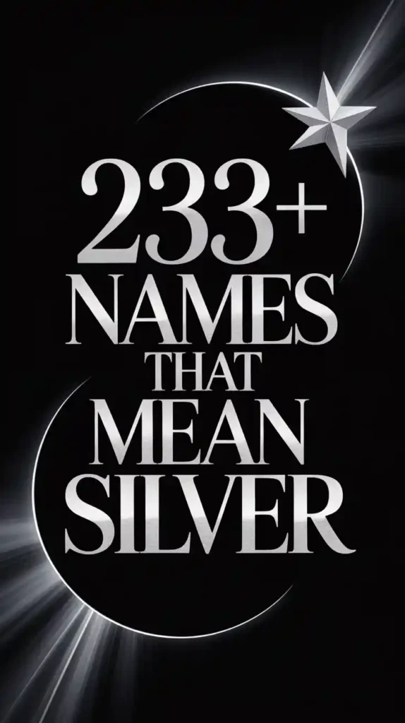 Names That Mean Silver