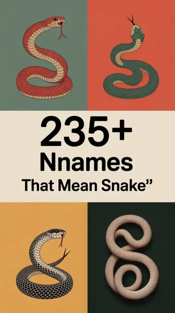 Names That Mean Snake

