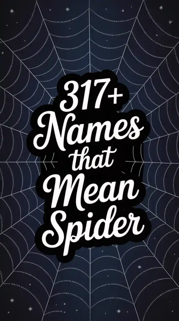 Names That Mean Spider